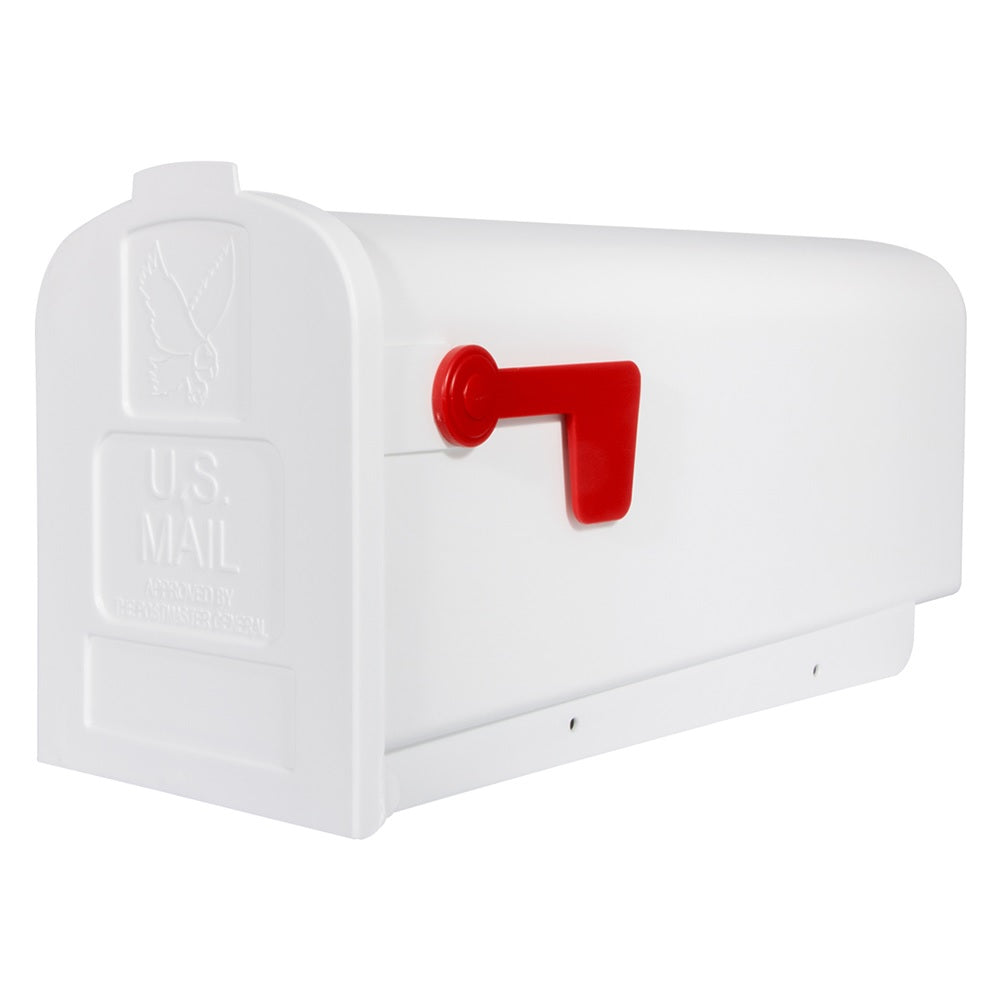 Gibraltar Mailboxes PL10W0AM Parson Rural Mailbox, White