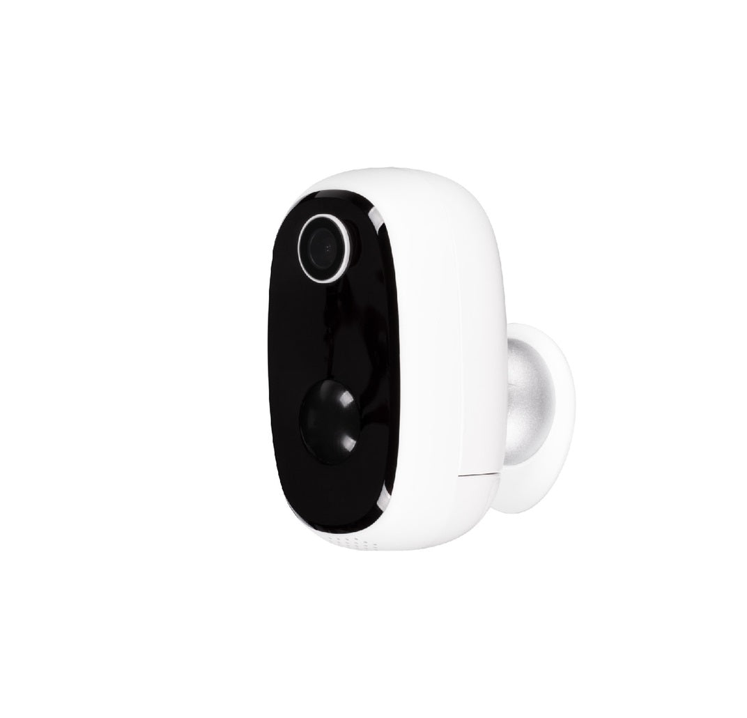 Globe Electric 50204 Wi-Fi Security Video Camera, Black/White, 6000mA