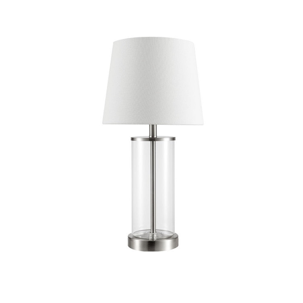 Globe Electric 67546 Maya Table Lamp, Brushed Nickel