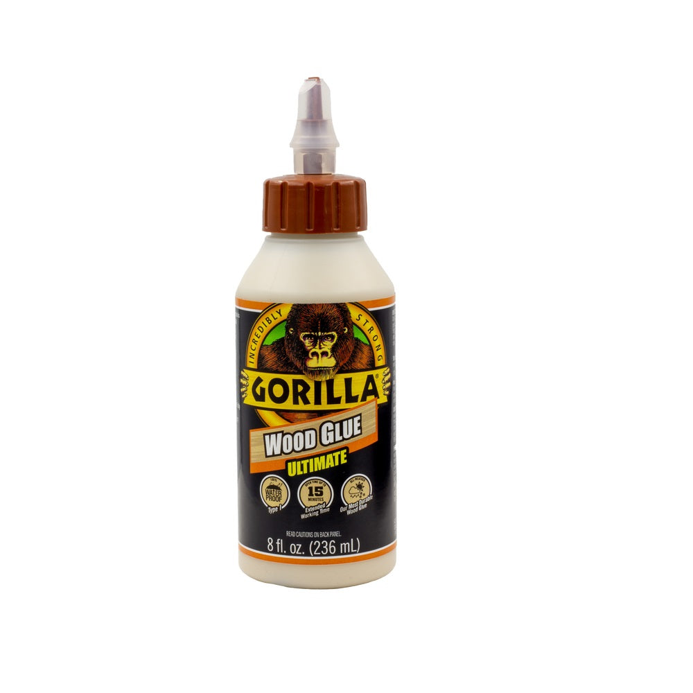 Gorilla 104404 Extra Strength Wood Glue, 8 Oz