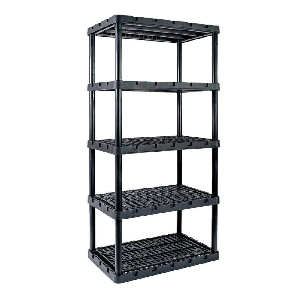 Gracious Living 91084-1C Knect-A-Shelf Shelving Unit, Resin, 72"