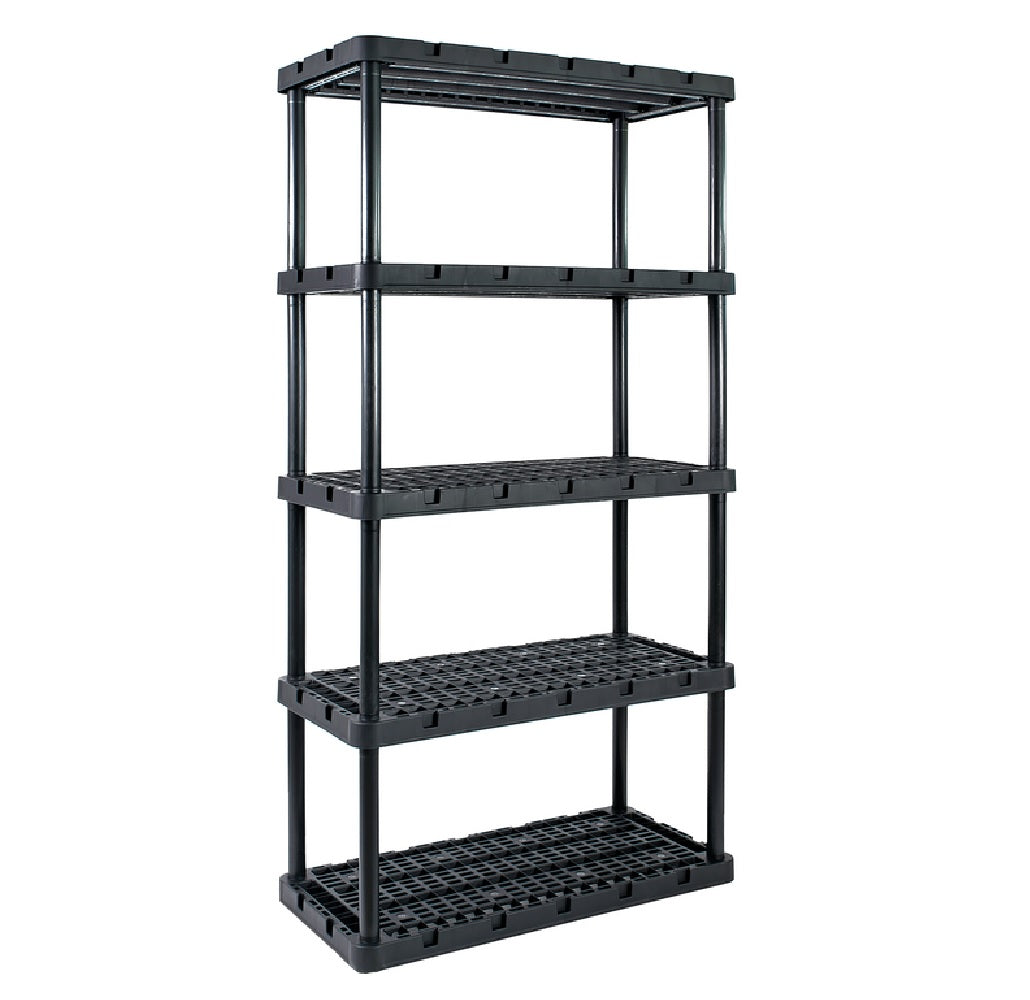 Gracious Living 91086-1C Knect-A-Shelf Shelving Unit, Resin, 72"