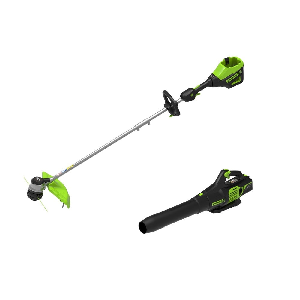 Greenworks 1301402 Combination Tool Kit, 2.5 AH, 80 Volt