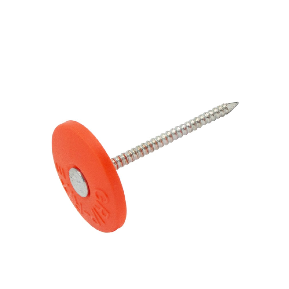 Grip-Rite GCB112 Cap Nail, Plastic/Steel, 1-1/2 Inch