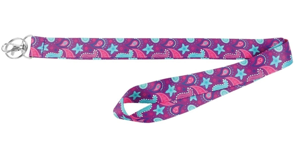 HY-KO LAN-118 2-Style Lanyard, Purple