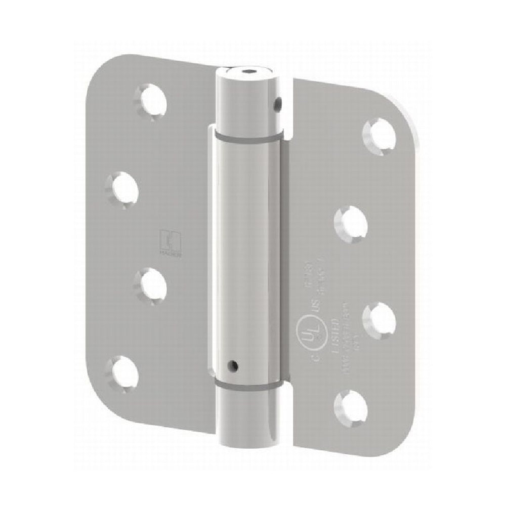 Hager 1752426D 4" x 4" Mortise Spring Hinge with 5/8" Radius Corner, Satin Chrome