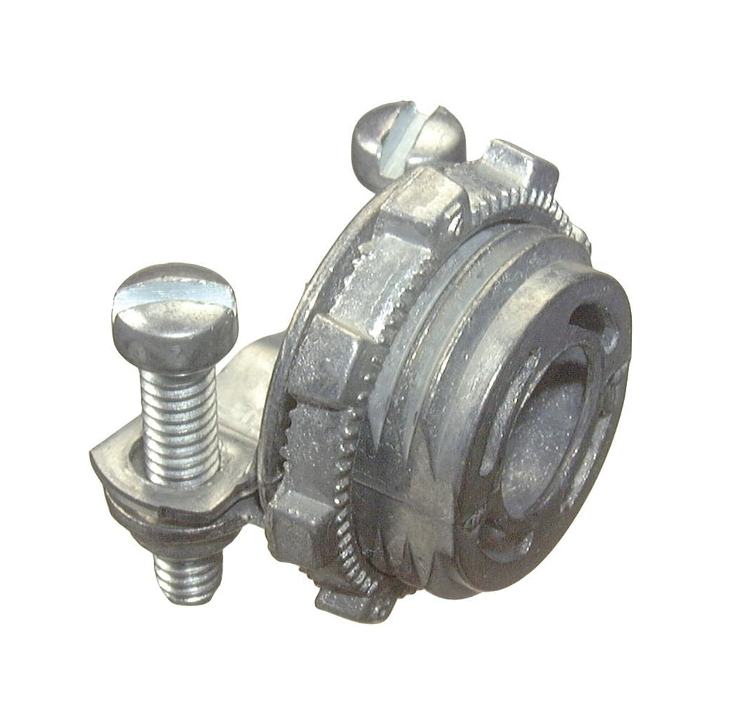 Halex 20570 Conduit Connector, 3/8 inch Clamp, Zinc