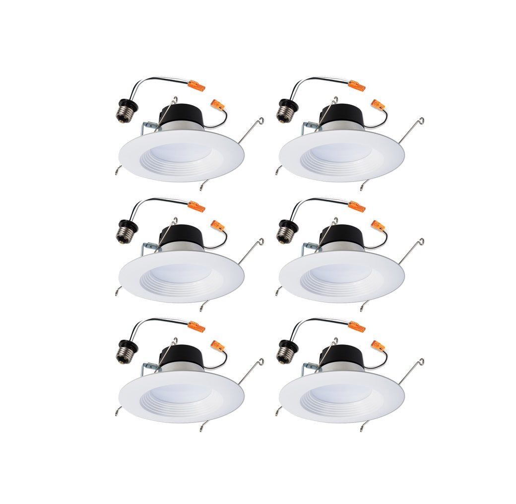 Halo LT560WH6930R-6P LA5 Series Retrofit Baffle Trim Kit, Soft White