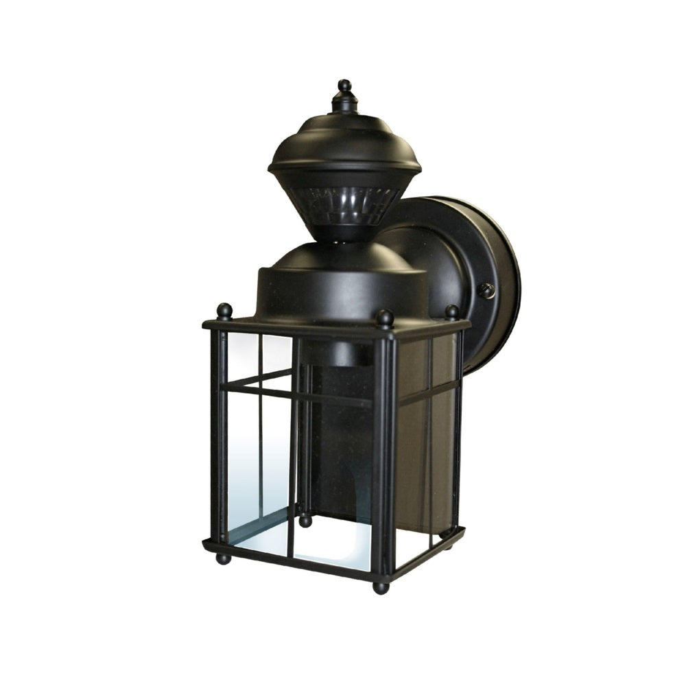 Heath Zenith HZ-4132-BK Bayside Mission Incandescent Wall Lantern, Black