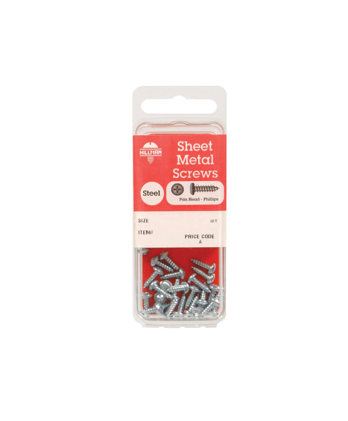 Hillman 5475 Phillips Pan Head Sheet Metal Screws, 12 piece