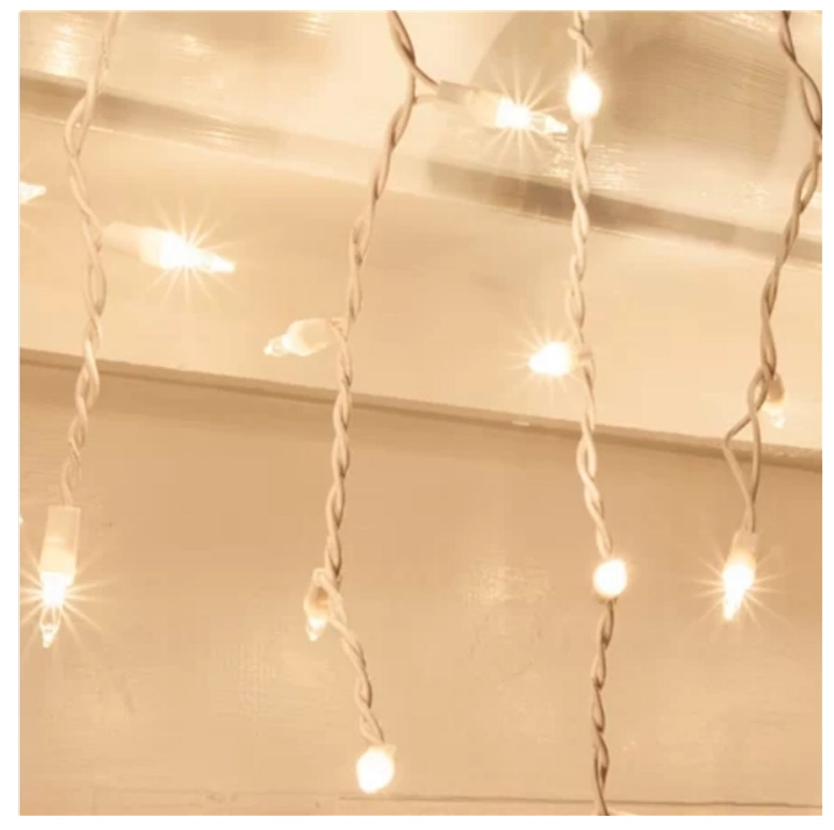 Hofert 1762-22/U08Y158A Hometown Holidays Icicle Christmas Light Set, 100 Lights