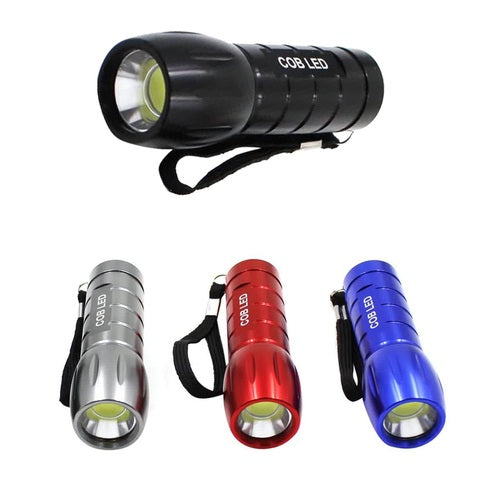 Home Plus 08-1691 COB LED Flashlight, Assorted Color, 200 Lumens