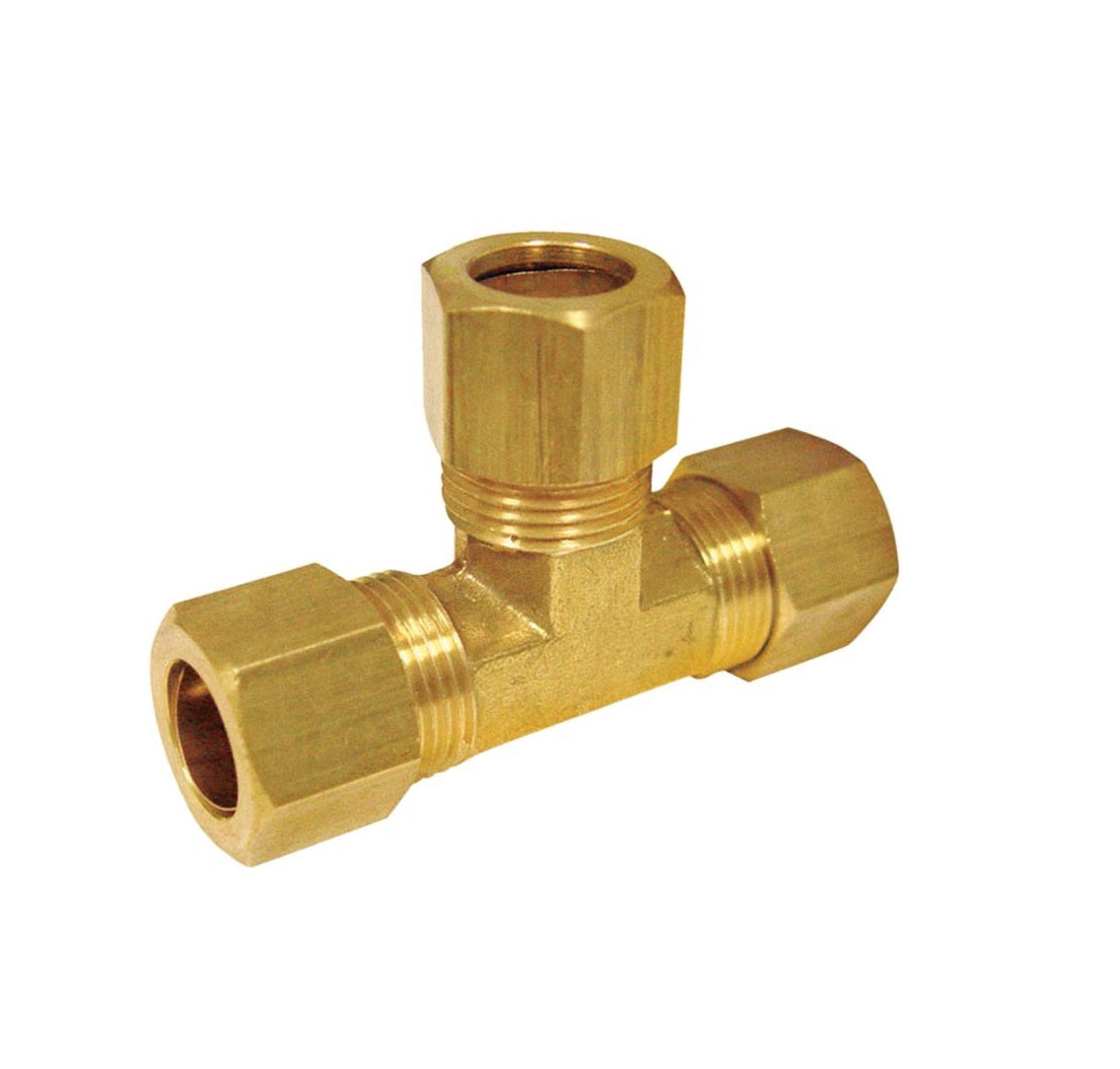 Homeplus+ 6JC126310701017 Compression Tee, Brass