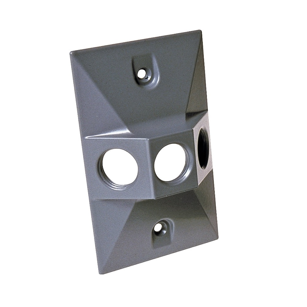 Hubbell 5189-0 Weatherproof Cluster Cover, Gray