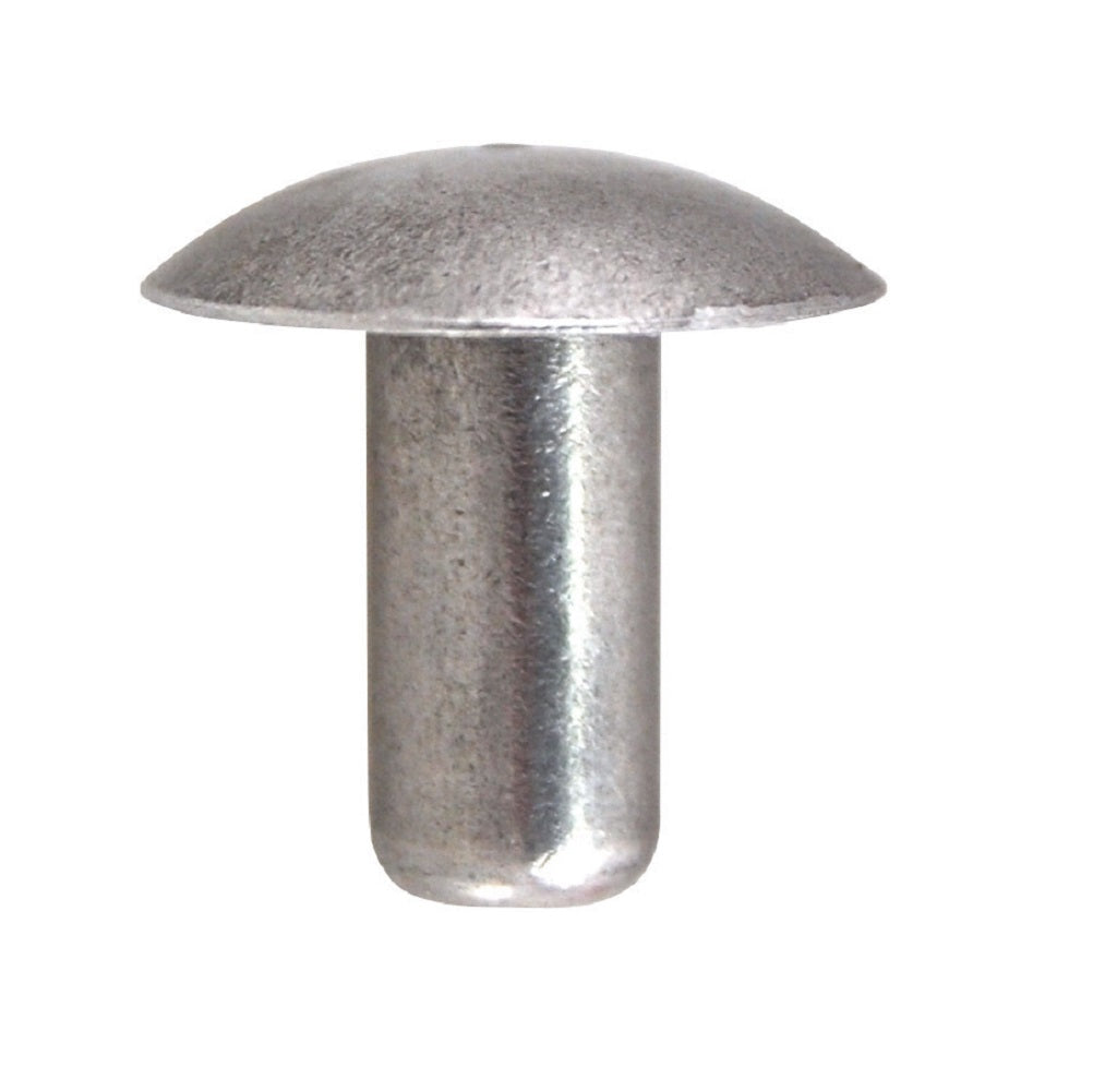 Imperial 73052-4 Full Brazier Head Buck Rivet, 3/16 x 1/2",Per package of 25