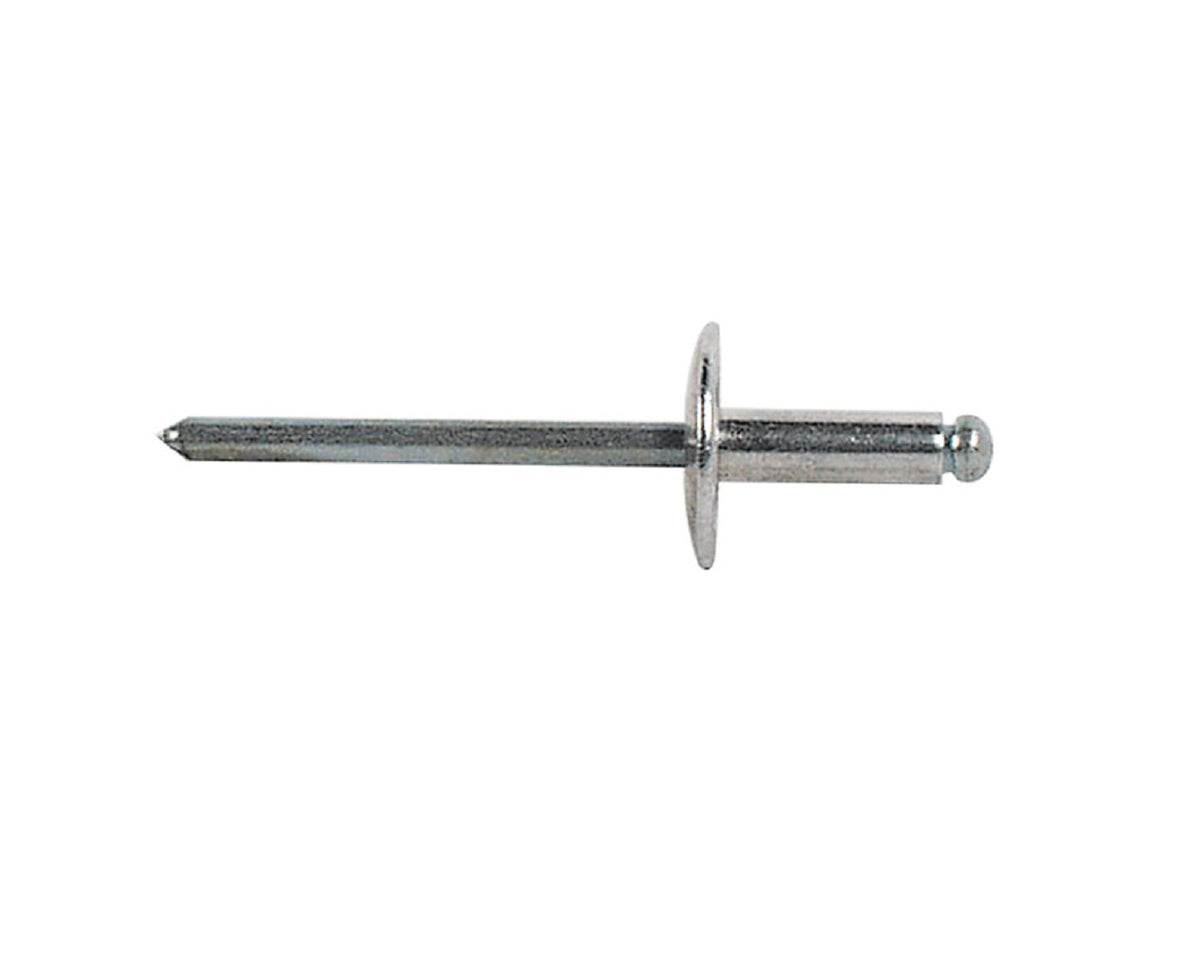 Imperial 75323 Large Flange Nail Rivet, 3/16"D x 1/2"G, Aluminum, 250 per package