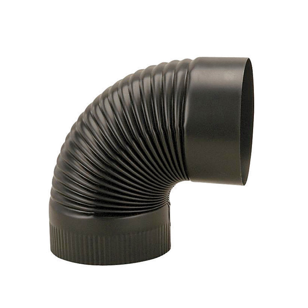 Imperial BM0023 90 Degree Stove Pipe Elbow, Black