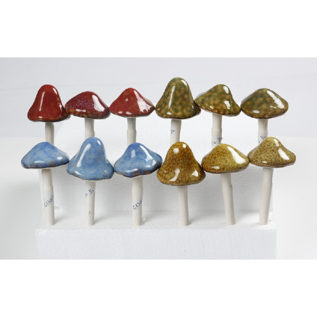 Infinity G370772 Mushroom Planter Stake, Assorted, 6 Inch