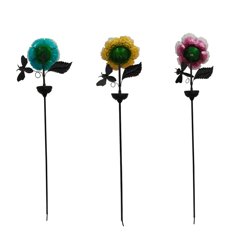 Infinity XY684-1 Flower Solar Garden Stake, 46.26 in