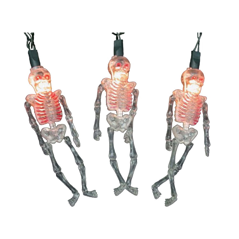 J Hofert 8012-CPU Box Skeleton Halloween Light, 10 Light