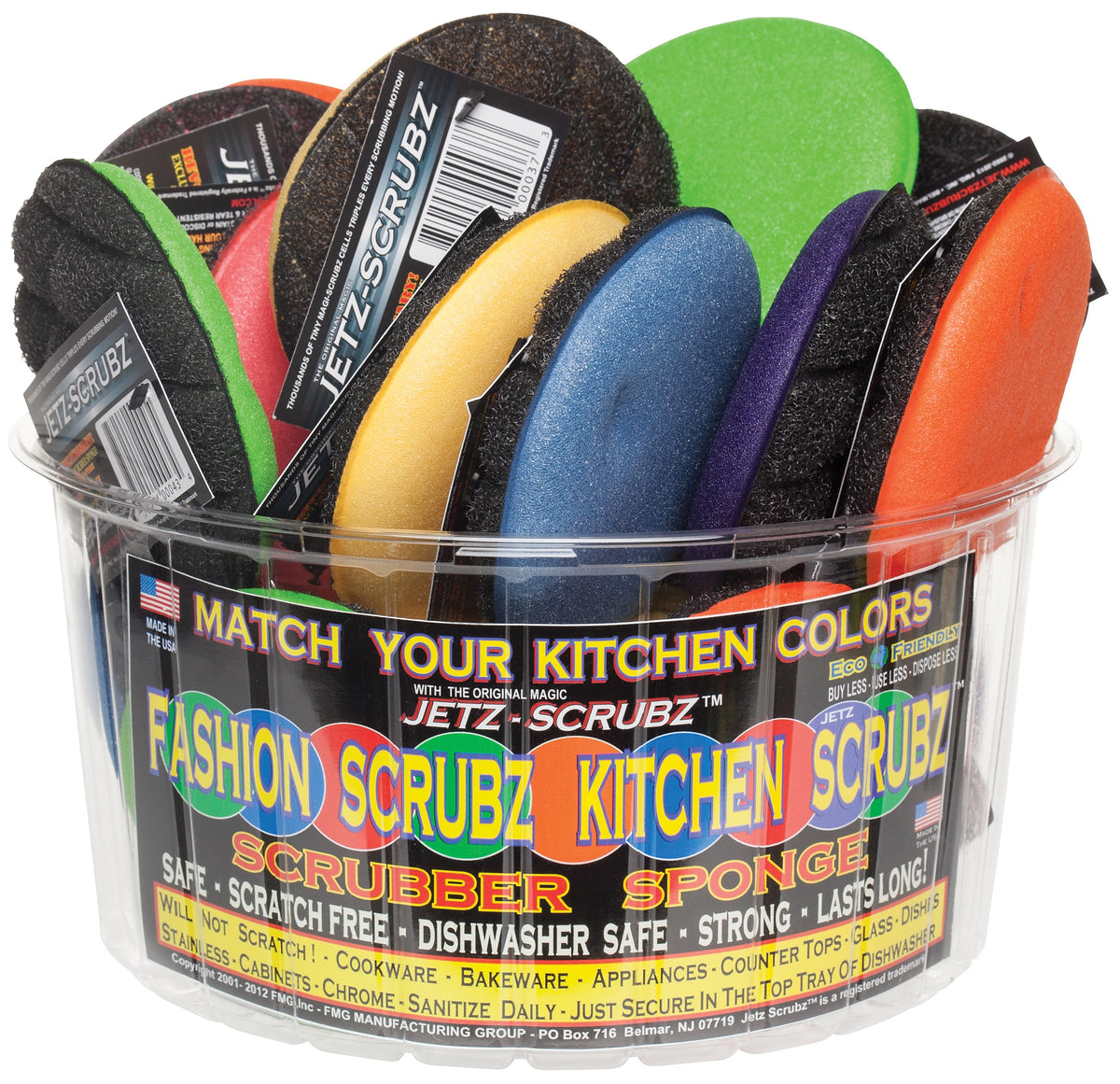 Jetz Scrubz J22ASTPRO Round Fashion Scrubz, Assorted Colors