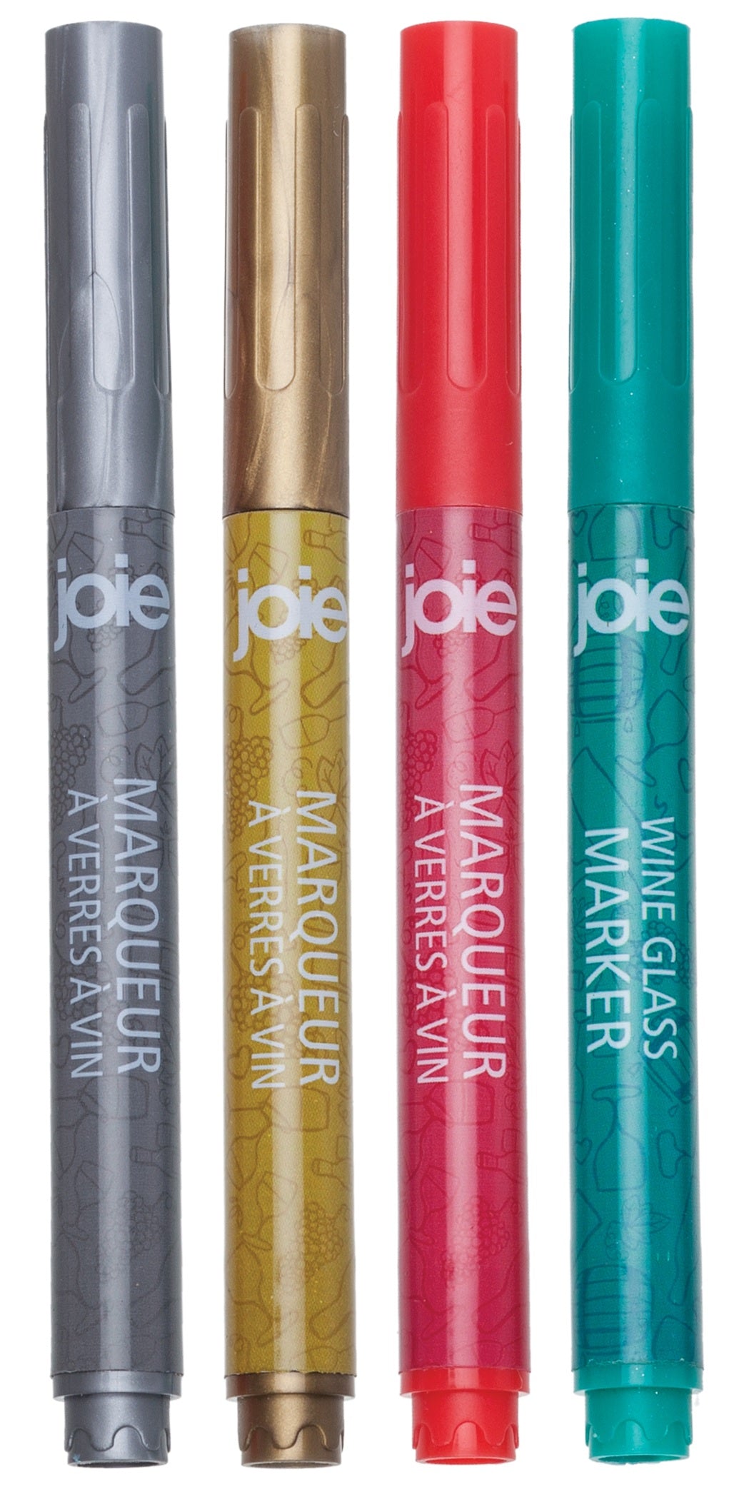 Joie MSC 10141 Wine Glass Makers, Assorted Colors