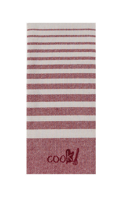 Kay Dee R3246 Tea Towel, Cotton, Marsala