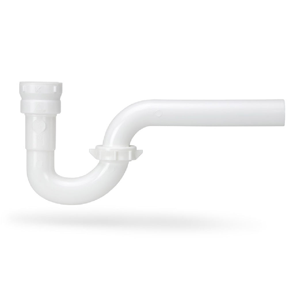 Keeney 200QLK Insta-Plumb P-Trap, Plastic, White, 1-1/4" D