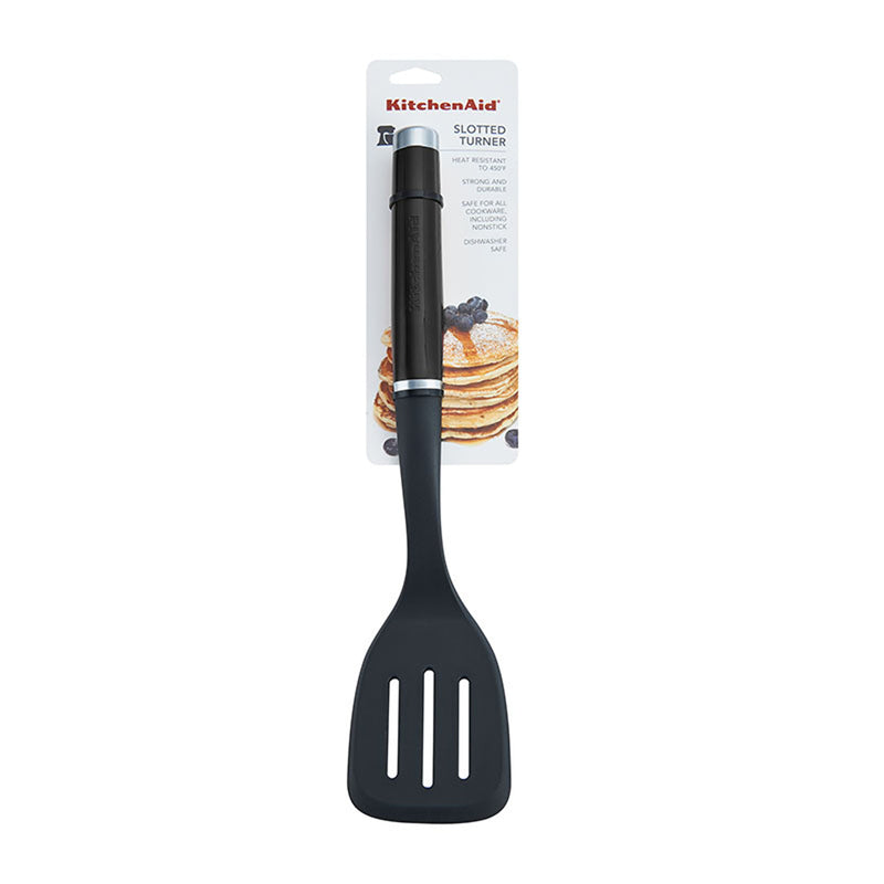 KitchenAid KE002OHOBA Nylon Slotted Turner, Black