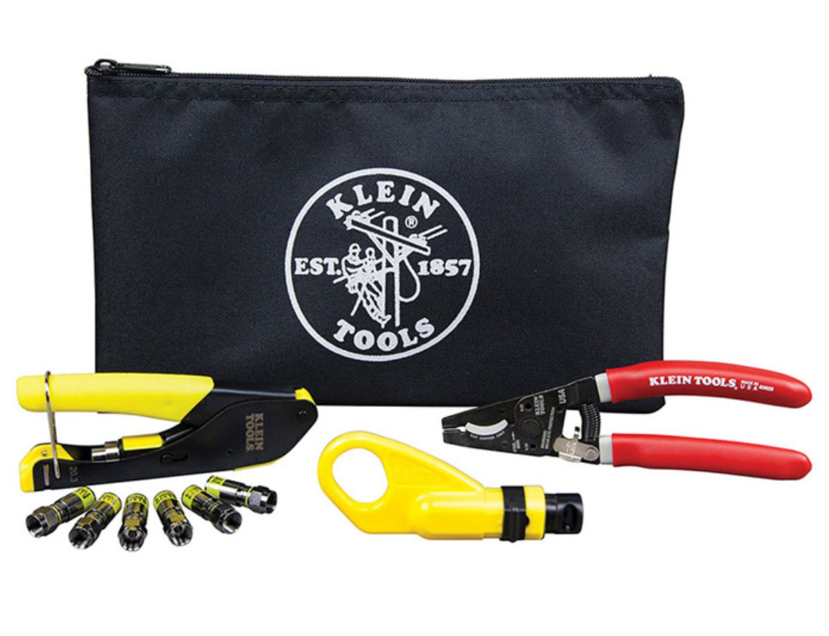 Klein Tools VDV026-211 Coaxial Cable Installation Kit, Black