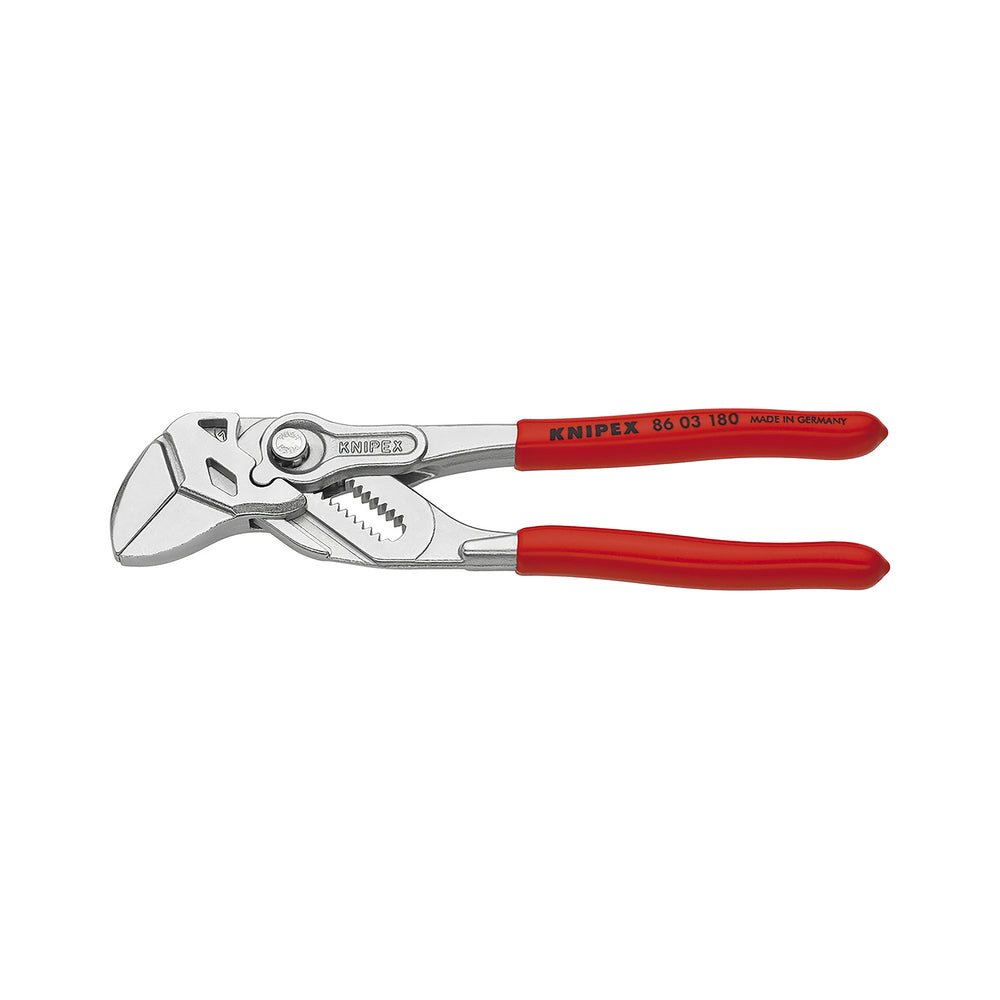 Knipex 86 03 180 SBA Pliers Wrench, Red, 7-1/4 in
