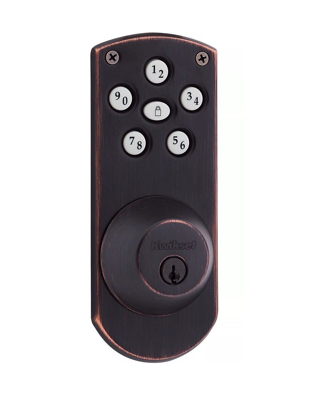 Kwikset 907 11P SMT Powerbolt Touchpad Electronic Deadbolt, Venetian Bronze