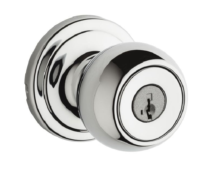 Kwikset 740CA-26SGC Circa Entry Door Knob, Bright Chrome