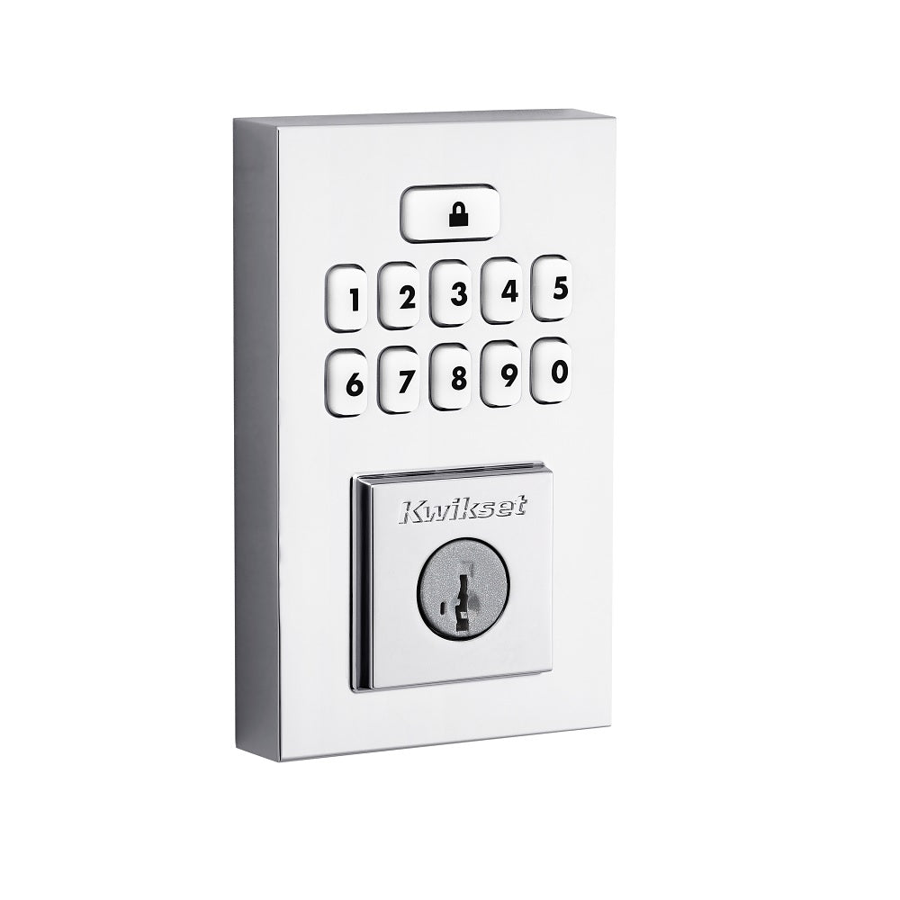 Kwikset 9260CNT26SMTRBP 260 Smartcode Deadbolt, Polished Chrome