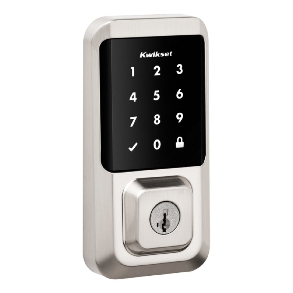 Kwikset 99390-001 Halo Touchscreen Deadbolt, Metal, Satin Nickel