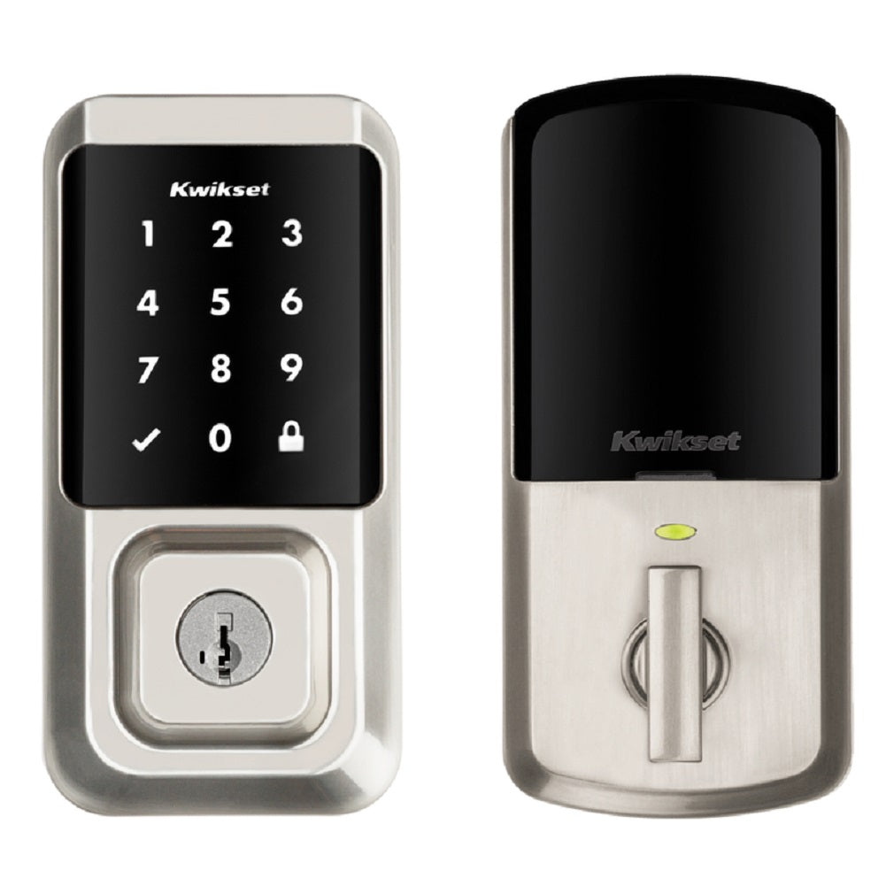 Kwikset 99390-001 Halo Touchscreen Deadbolt, Metal, Satin Nickel