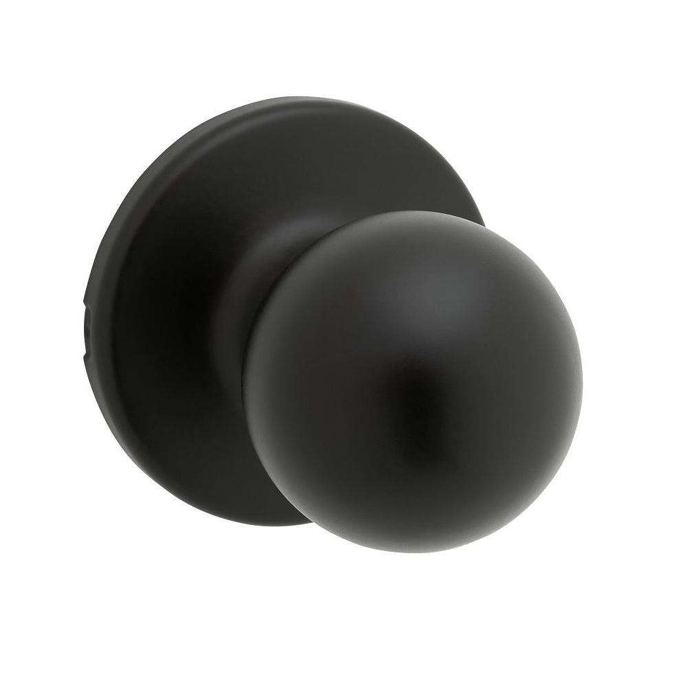 Kwikset 200P 514 CP Hall and Closet Knob, Zinc, Matte Black