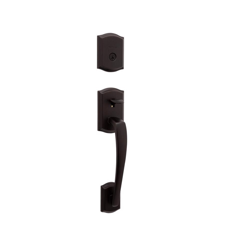 Kwikset 98180-022 Prescott Entry Handleset, Venetian Bronze