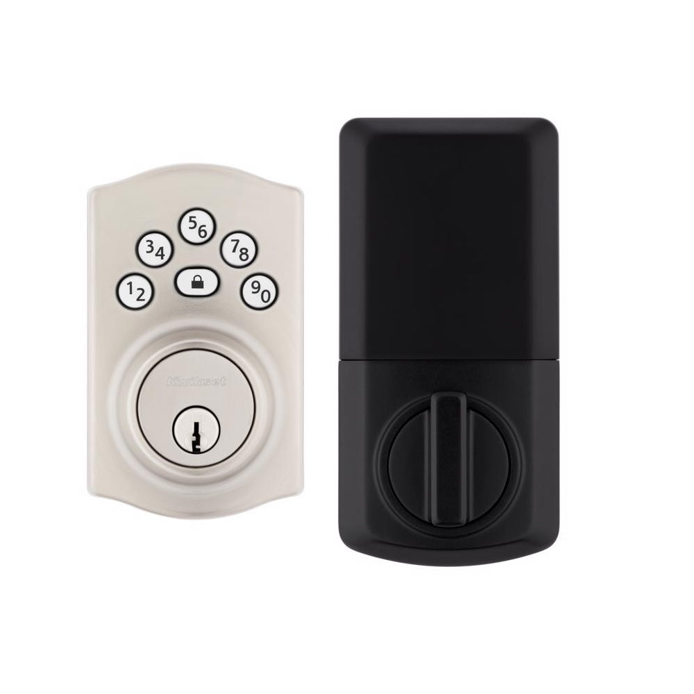 Kwikset 240TRL15RBP4AL Powerbolt Keypad Electronic Lock, Satin Nickel