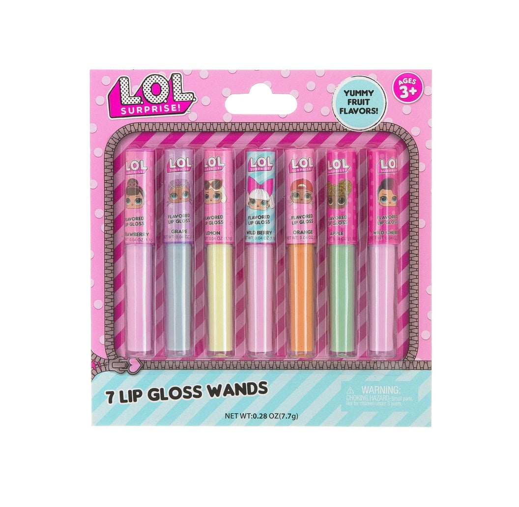 L.O.L. Surprise! LOL2003 Birthday Party Lip Gloss Set, 7 Piece