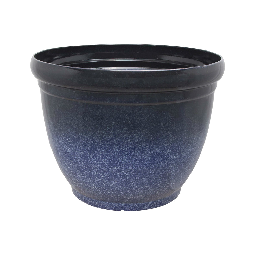Landscapers Selec PT-S028 Resin Planter, Blue Stain Finish, 22"