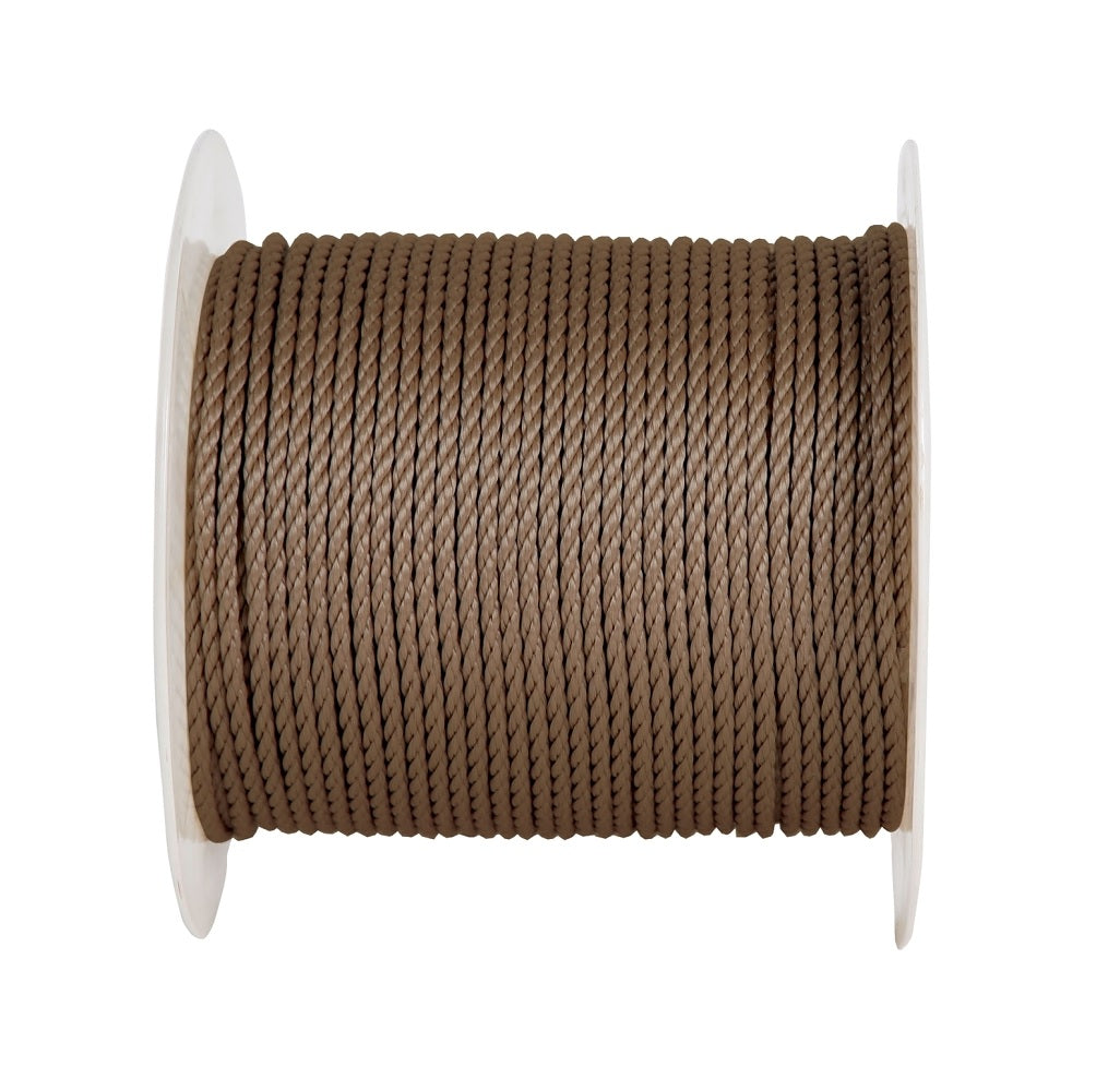 Lehigh 5010845 Twisted 3 Strand Rope, 1/4 Inch x 600 Feet