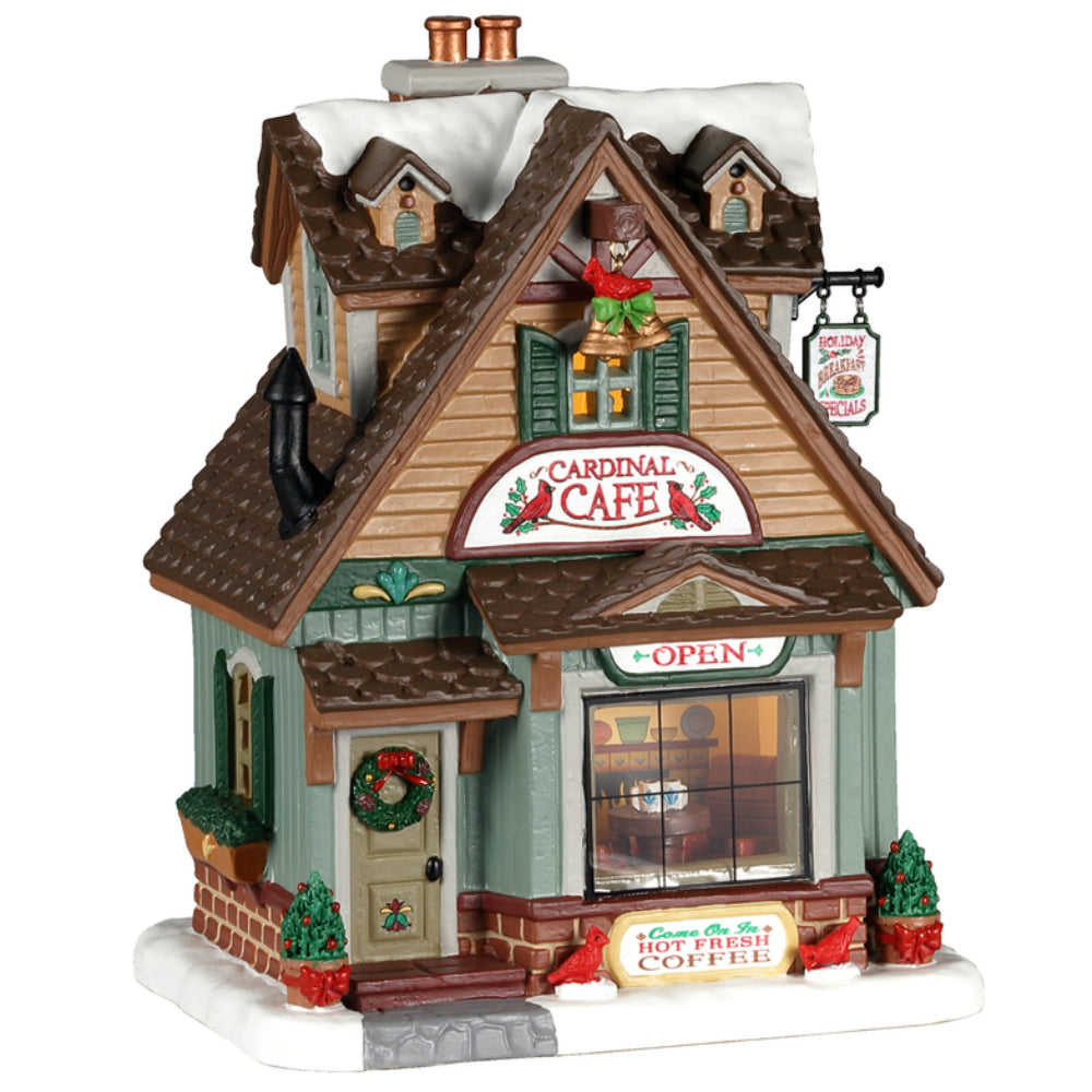 Lemax 05628 Cardinal Cafe Village Building, Multicolored