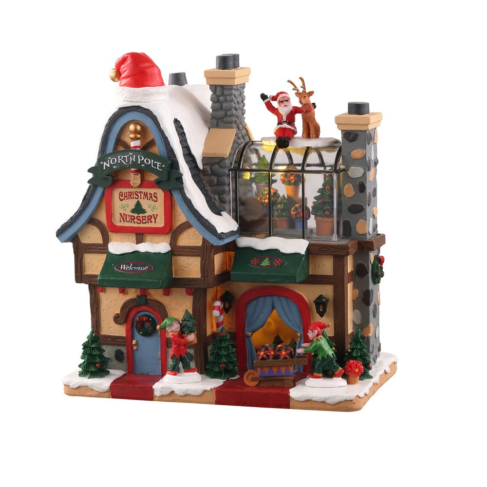 Lemax 05677 North Pole Nursery Christmas Village, Multicolor