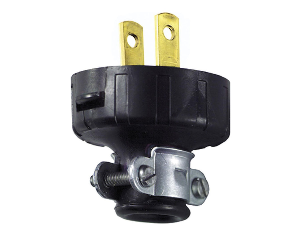 Leviton 010-48646-02E Non-Polarized Residential Plug, Black
