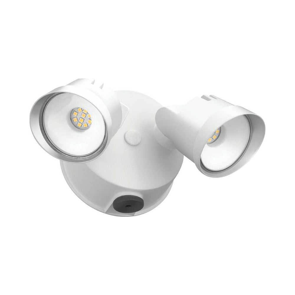Lithonia Lighting 237Y2N Twin Head Dusk to Dawn Adjustable Outdoor Integrated LED Flood Light, 1770 Lumens