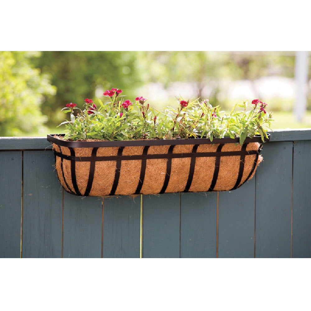 Living Accents 88557 Deck Planter, 30", Black