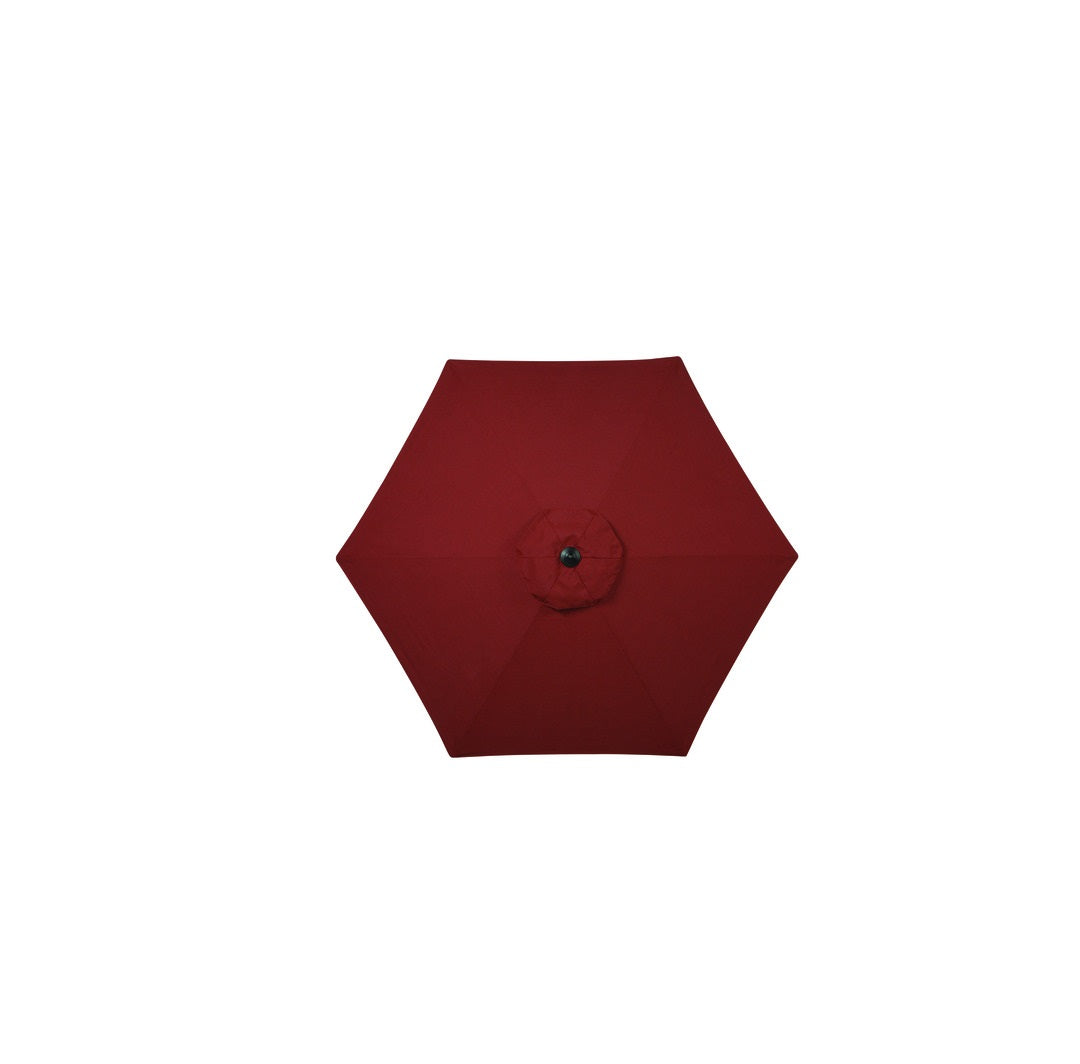 Living Accents ACE21060 Valencia Tiltable Patio Umbrella, Red, 9 Ft