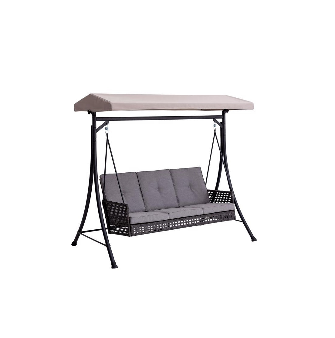 Living Accents H22SQ2190 3 Person Swing, Black