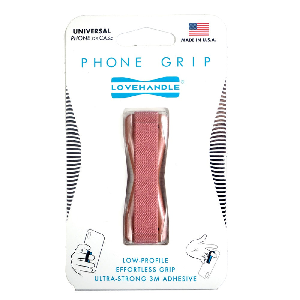 LoveHandle L-004-18 Solid Rose Phone Grip, Pink